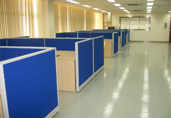 vách ngăn bàn làm việc băng nỉ